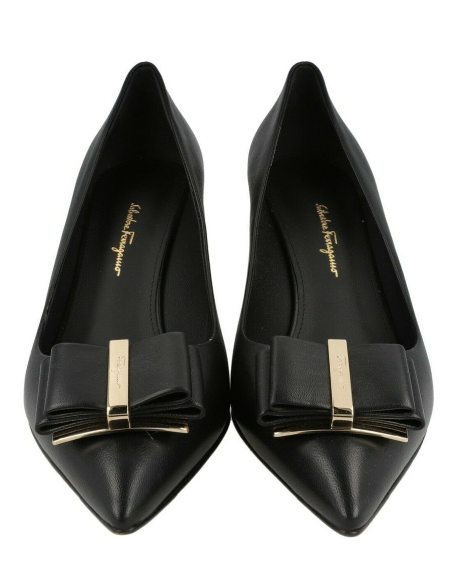 Ferragamo Zeri 70 Leather Pumps