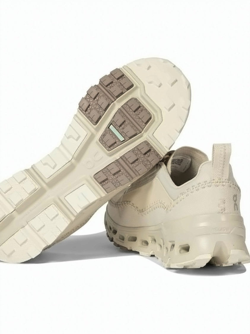 On Running White Recycled Polyester Cushioned Sole Sneakers