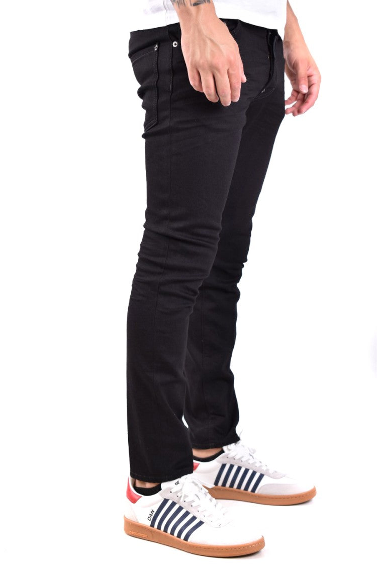 Dsquared2 Black Five-Pocket Straight-Leg Jeans