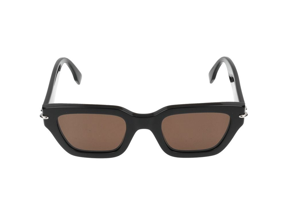 Maison Fendi Black Bold Oversized Square Sunglasses