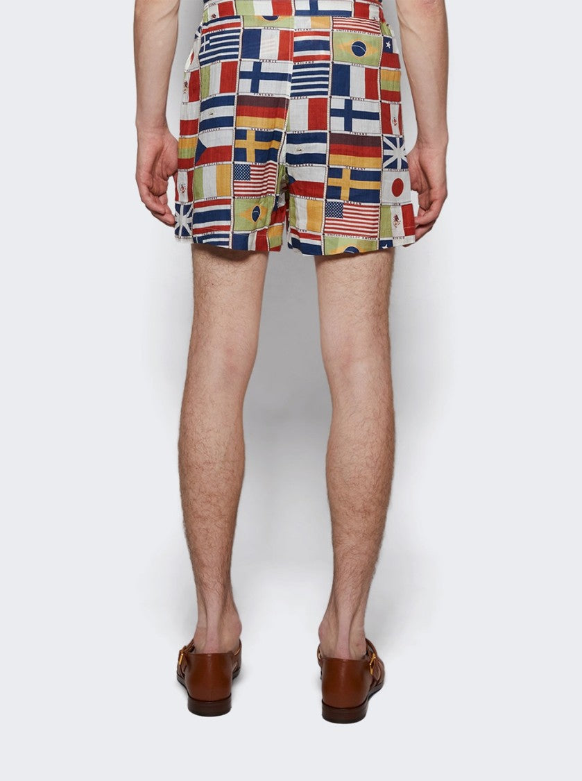 Bode Boxer Shorts International Flags