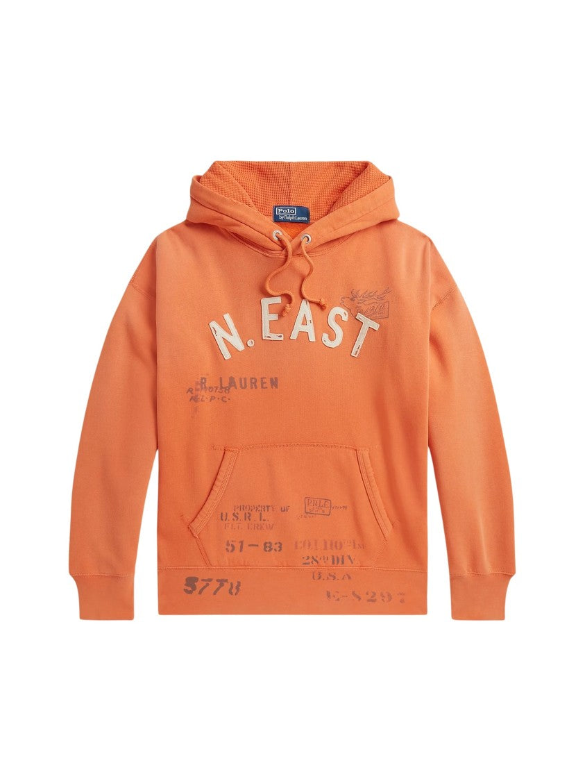 Polo Ralph Lauren Vintage Fit Fleece Hoodie With Retro Graphics