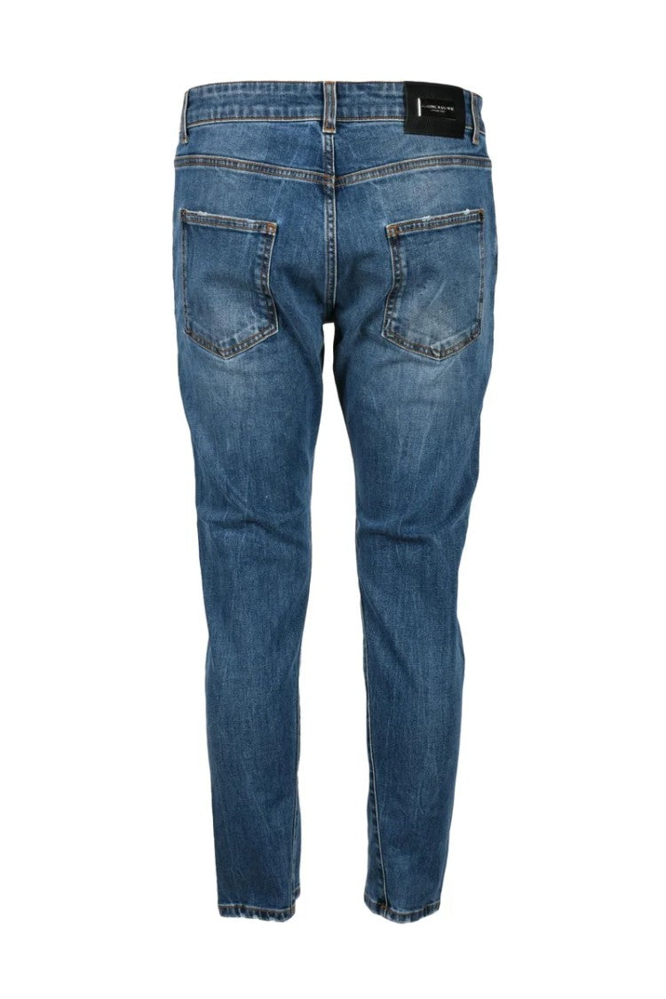 Costume National C. Blue Cotton Stretch Jeans