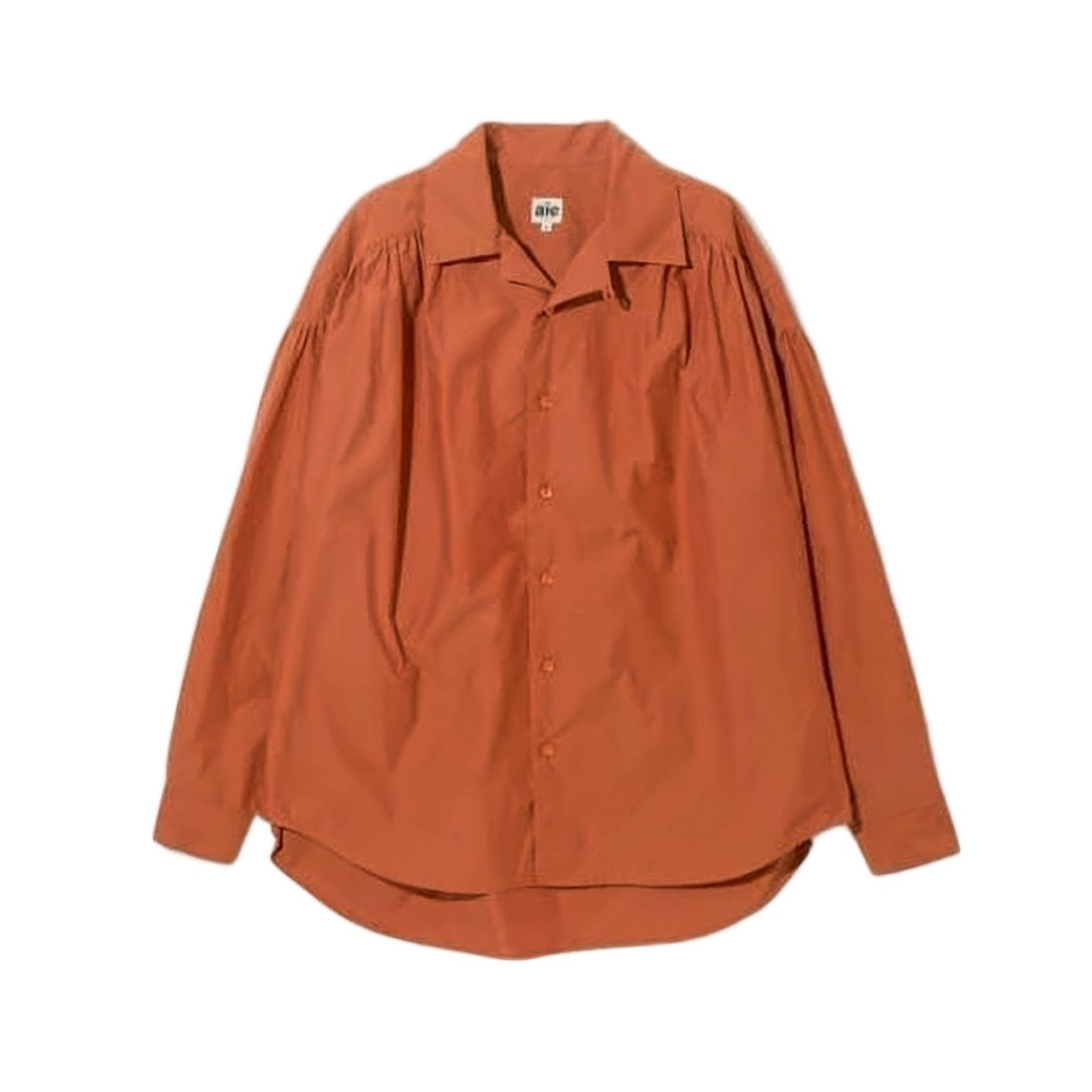 Aïe Long-Sleeve Shirt With Puffed Shoulders And Curved Hem