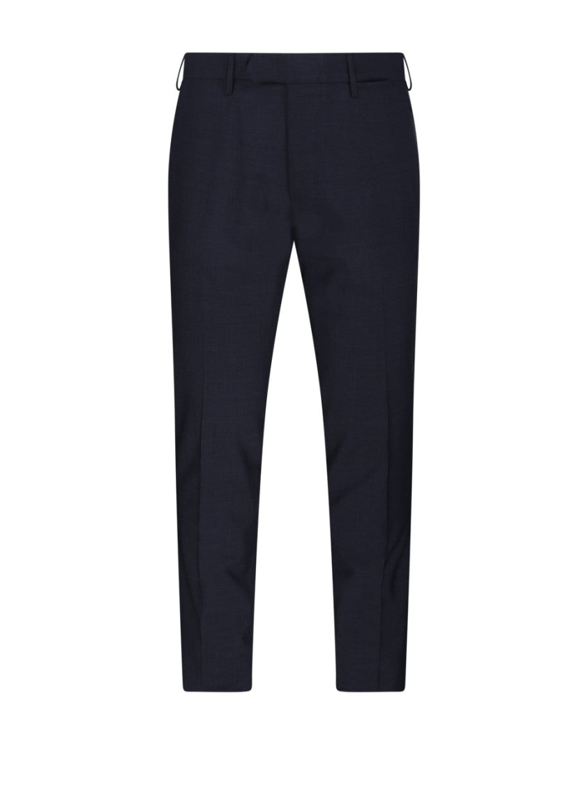 Santaniello Tailored Black Suit With Notch Lapels And Straight-Cut Trousers
