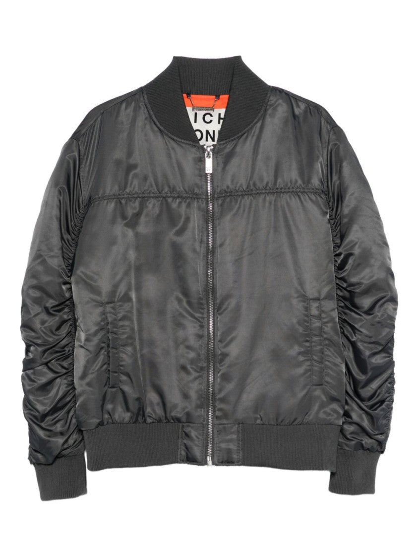 Richmond Dark Grey Front Zip Casual Jacket