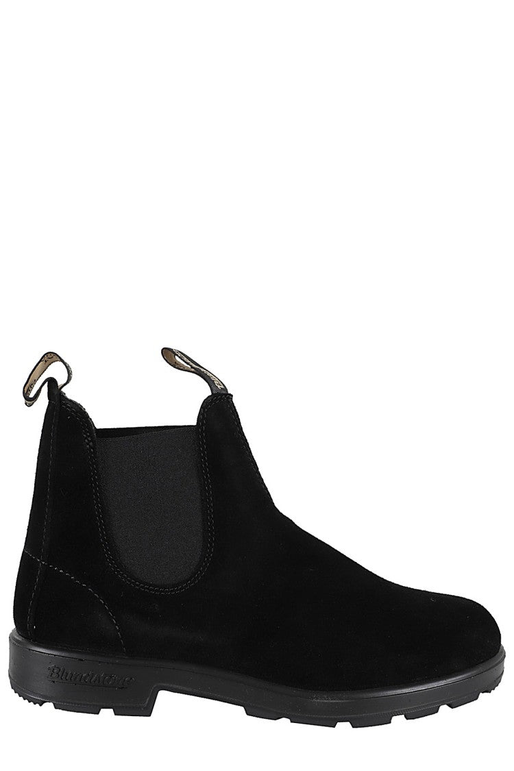 Blundstone Premium Suede Ankle Boots With Logoed Tongues