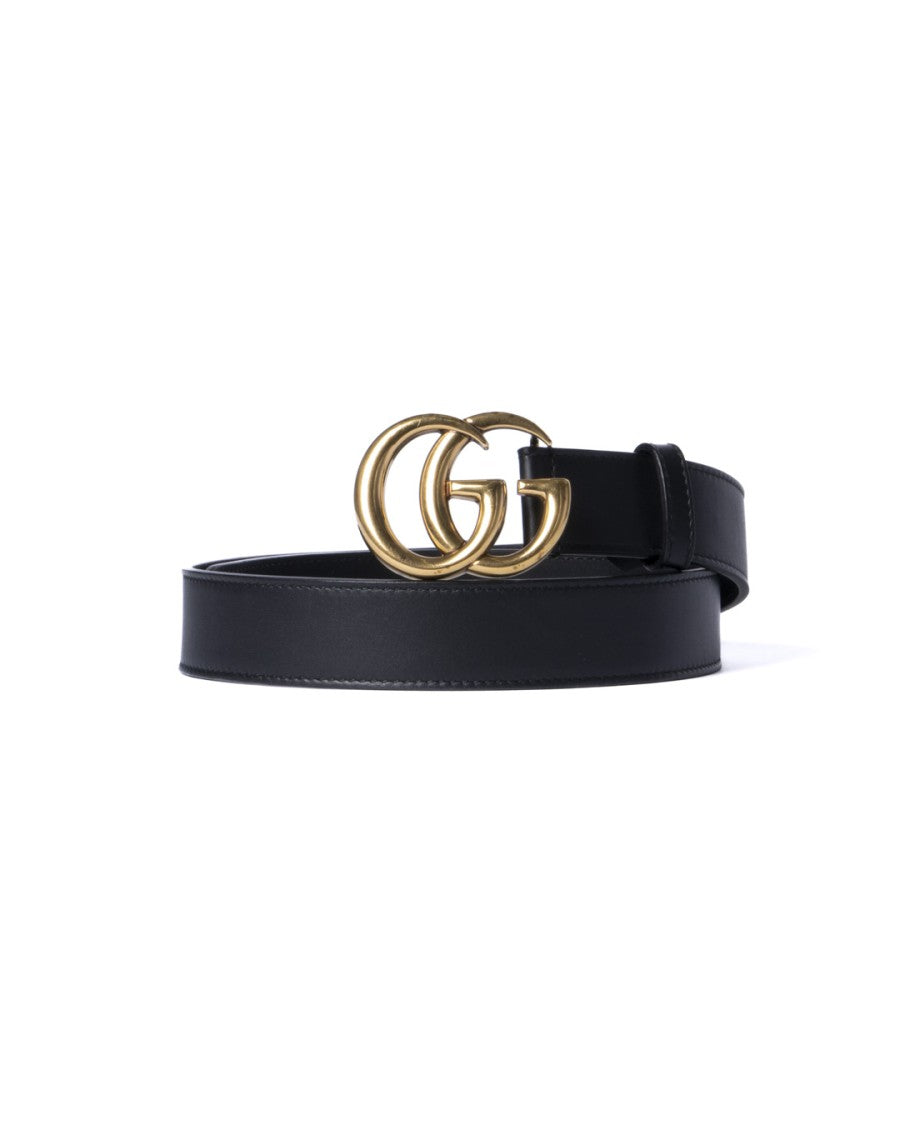 Gucci Black Gg Marmont Belt