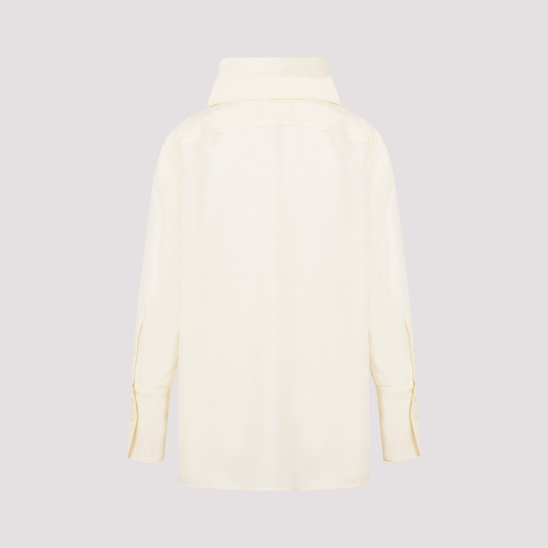 Givenchy White Cream Silk Foulard Blouse