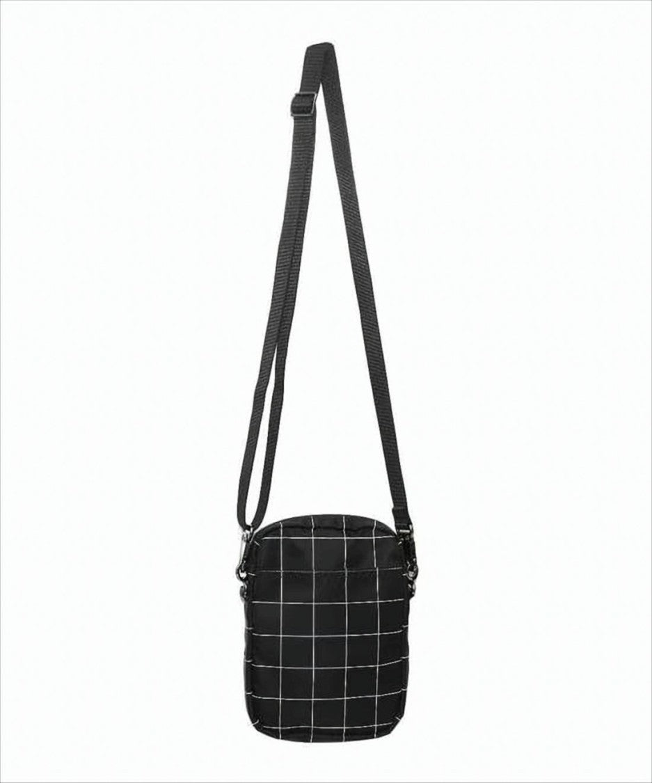 Undercover Compact Nylon Crossbody Bag With Grid Pattern