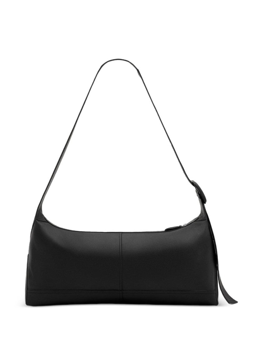 Ami Paris Rectangular Silk-Nylon Shoulder Bag
