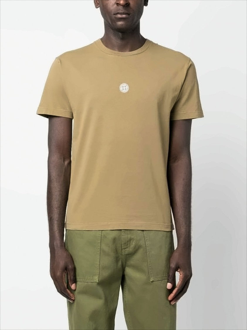 Stone Island Relaxed-Fit Graphic Print T-Shirt With Emblem