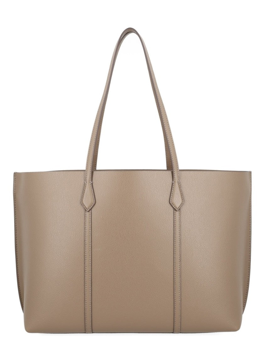 Tory Burch Perry Structured Rectangular Leather Shopping Bag