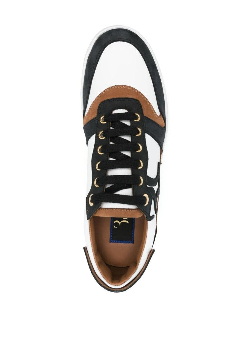 Billionaire Boys Club White Low-Top Sneakers With Contrasting Accents