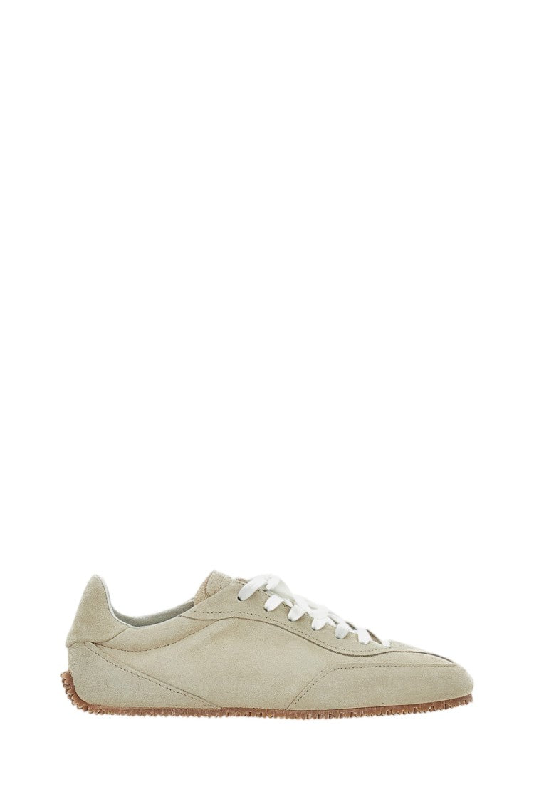 Axel Arigato Minimalist Beige Low-Profile Sneakers With Cross-Panel Design