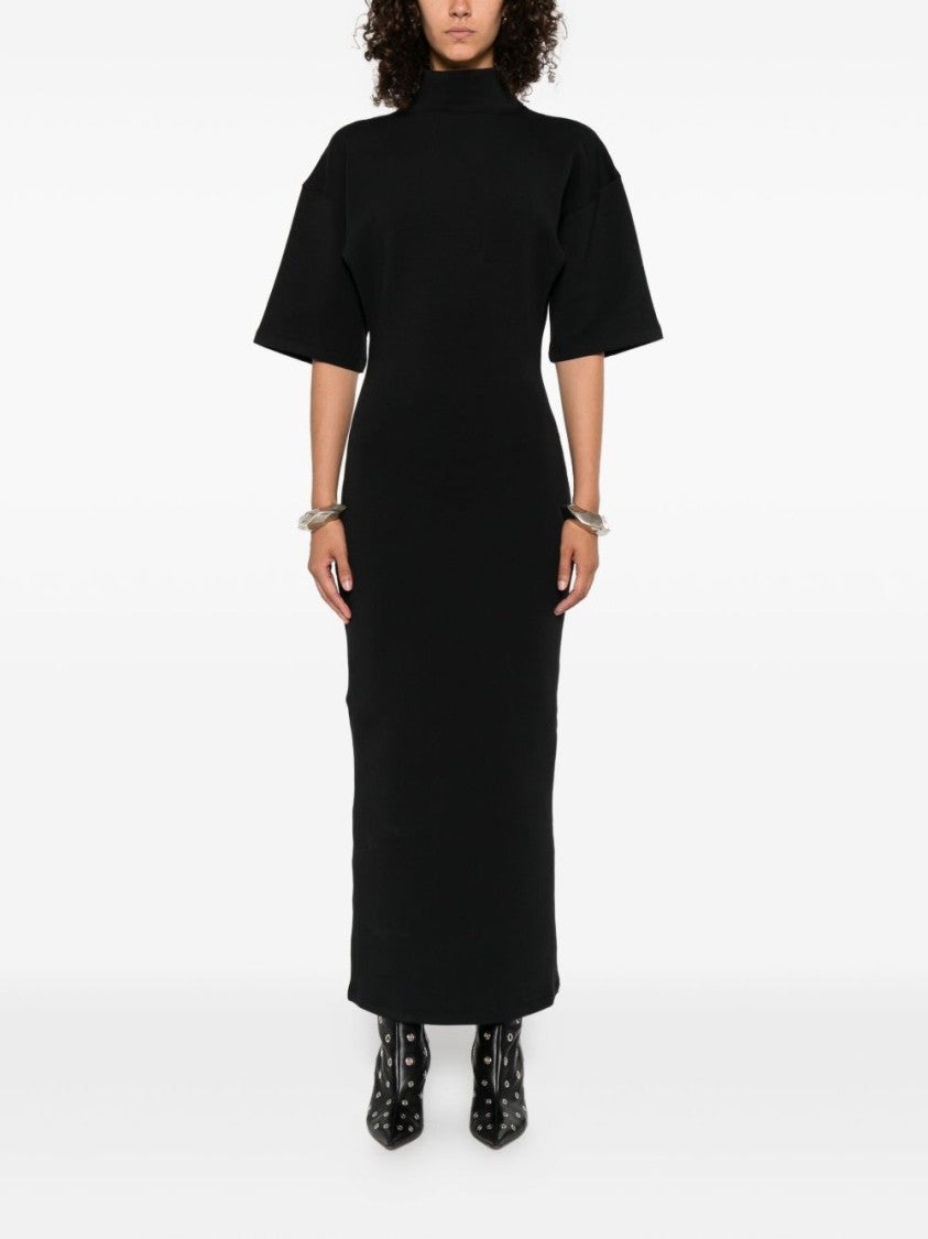 Jean Paul Gaultier High Neck Midi Dress