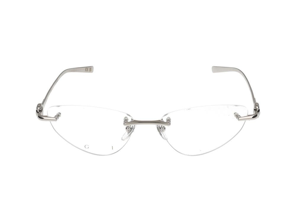 Gucci Eyeglasses Gucci Gg1702o 001 Silver Silver Transpa 54/16/135