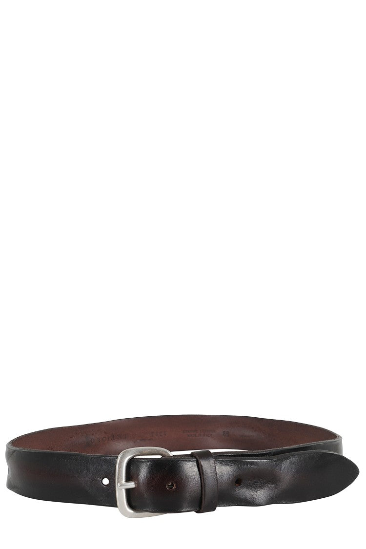 Orciani Genuine Leather Dark Brown Bull Soft Belt
