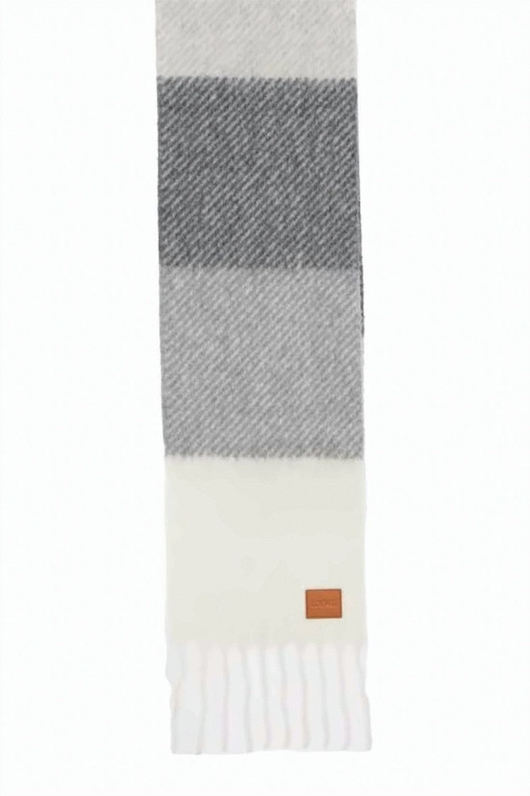 Loewe Textured Alpaca And Wool Scarf With Fringed Ends