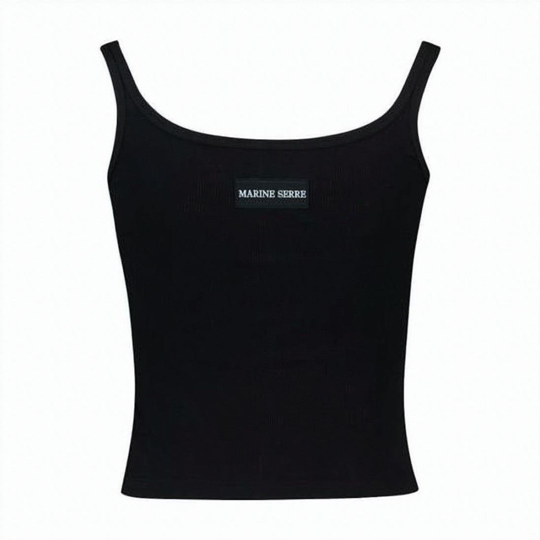 Marine Serre Crescent Moon Pattern Crop Top