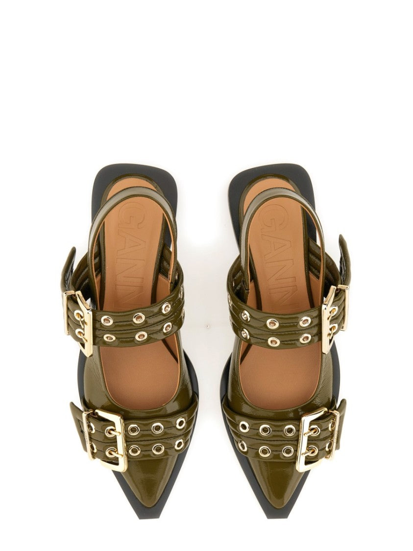 Ganni Ballerina With Buckle