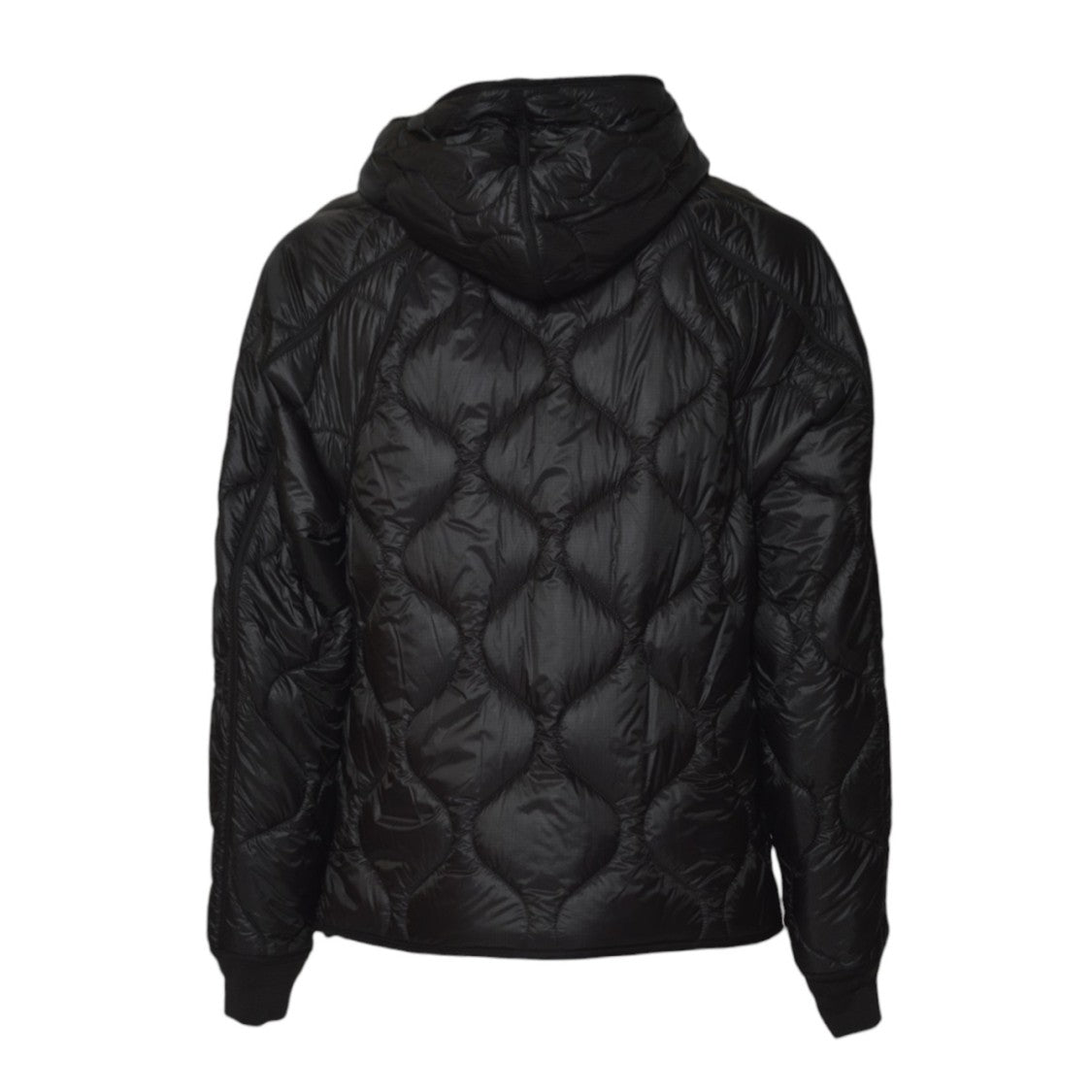 C.P. Company Quilted Hooded Jacket With Zippered Pockets And Textured Design