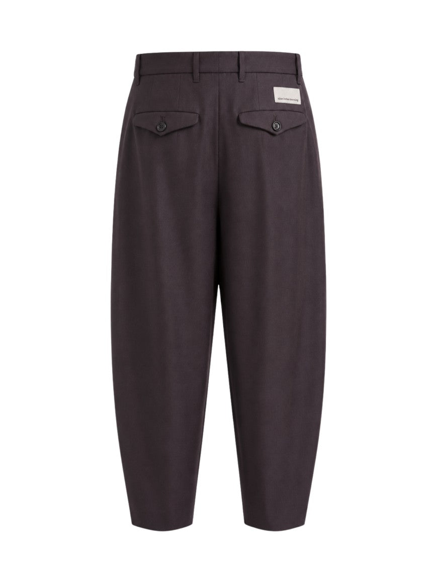 Nine In The Morning Ametista Gerda Wool Pleated Wide-Leg Pants