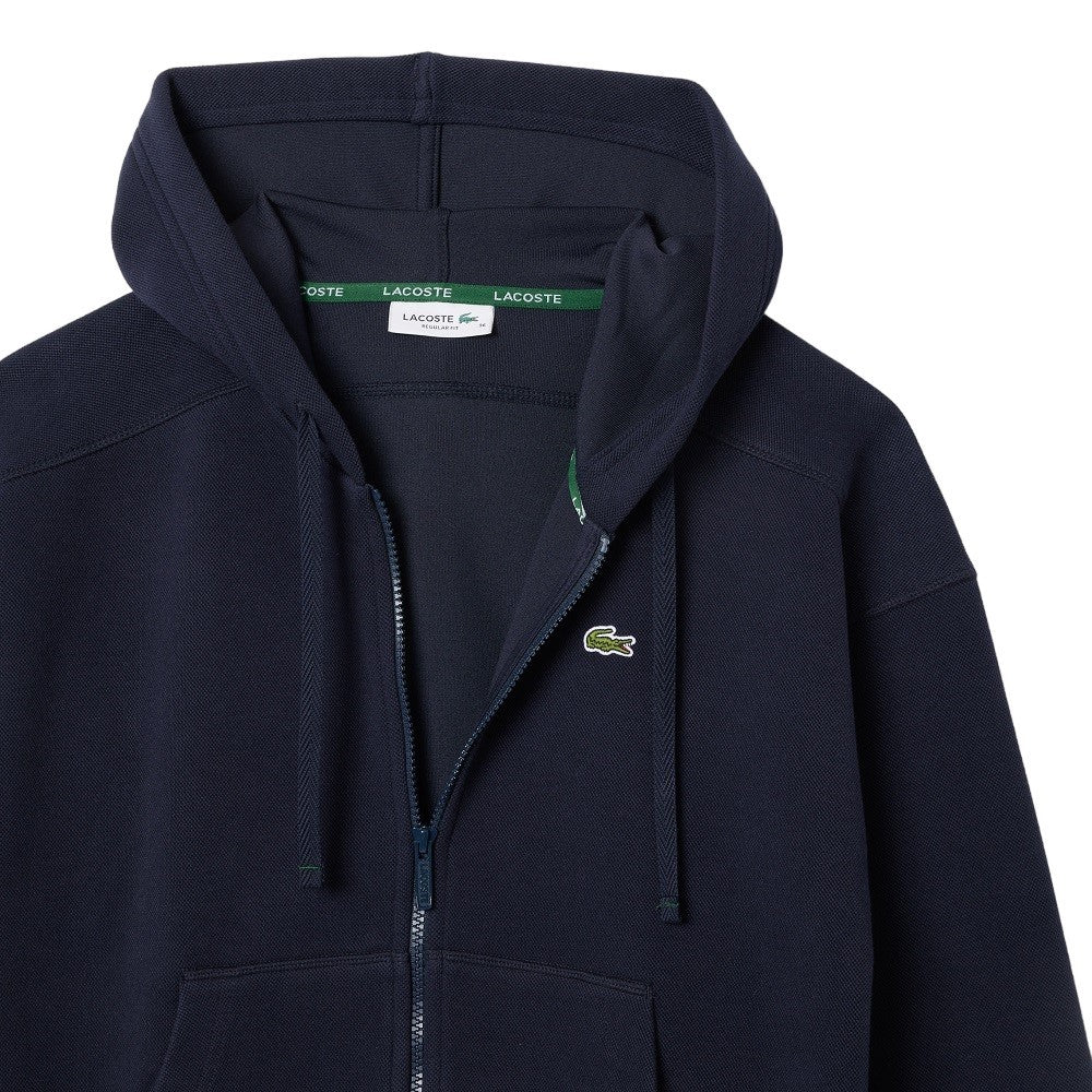 Lacoste Hooded Sweatshirt In Double-Sided Piqué Fabric
