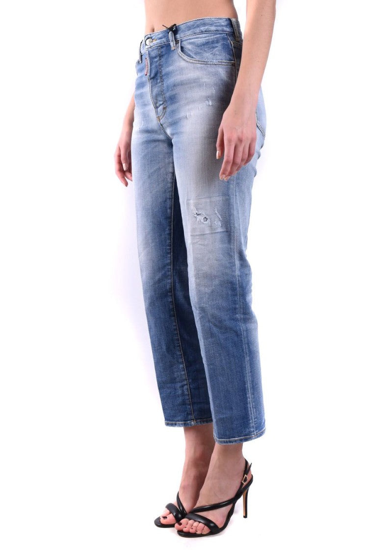 Dsquared2 Light Blue Cotton Jeans