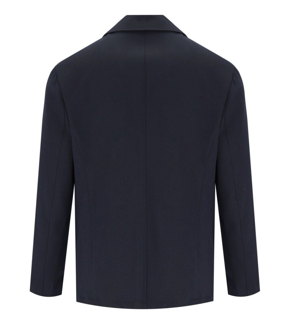 Emporio Armani Navy Blue Single-Breasted Jacket