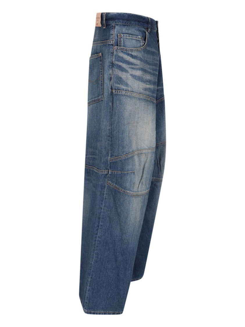 Balenciaga "George V" Baggy Jeans – Blue