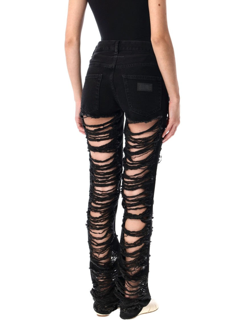 Mm6 By Maison Margiela Skinny Denim Broken