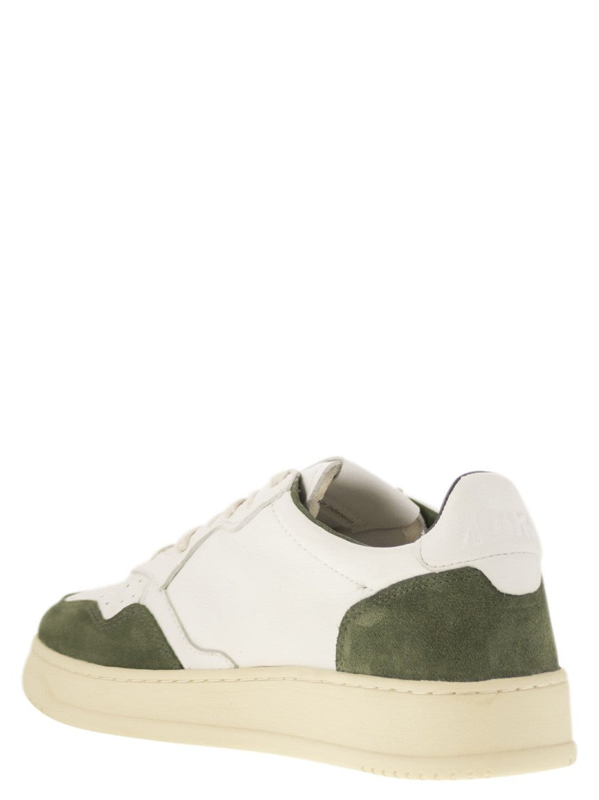 Autry Medalist Low - Sneakers In Goatskin And Suede