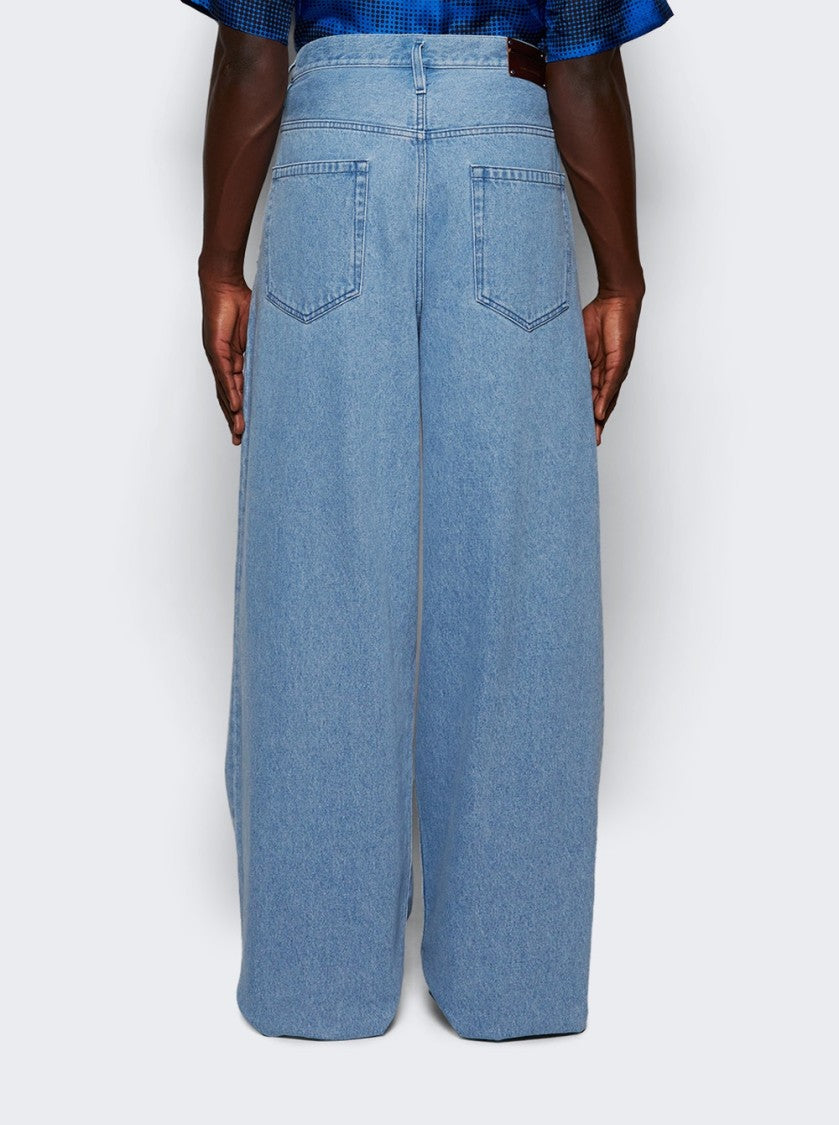 Dries Van Noten Penning Pants Light Blue