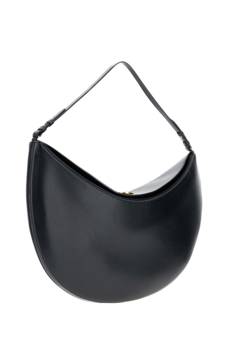 Jacquemus Half-Moon Leather Shoulder Bag With Magnetic Closure