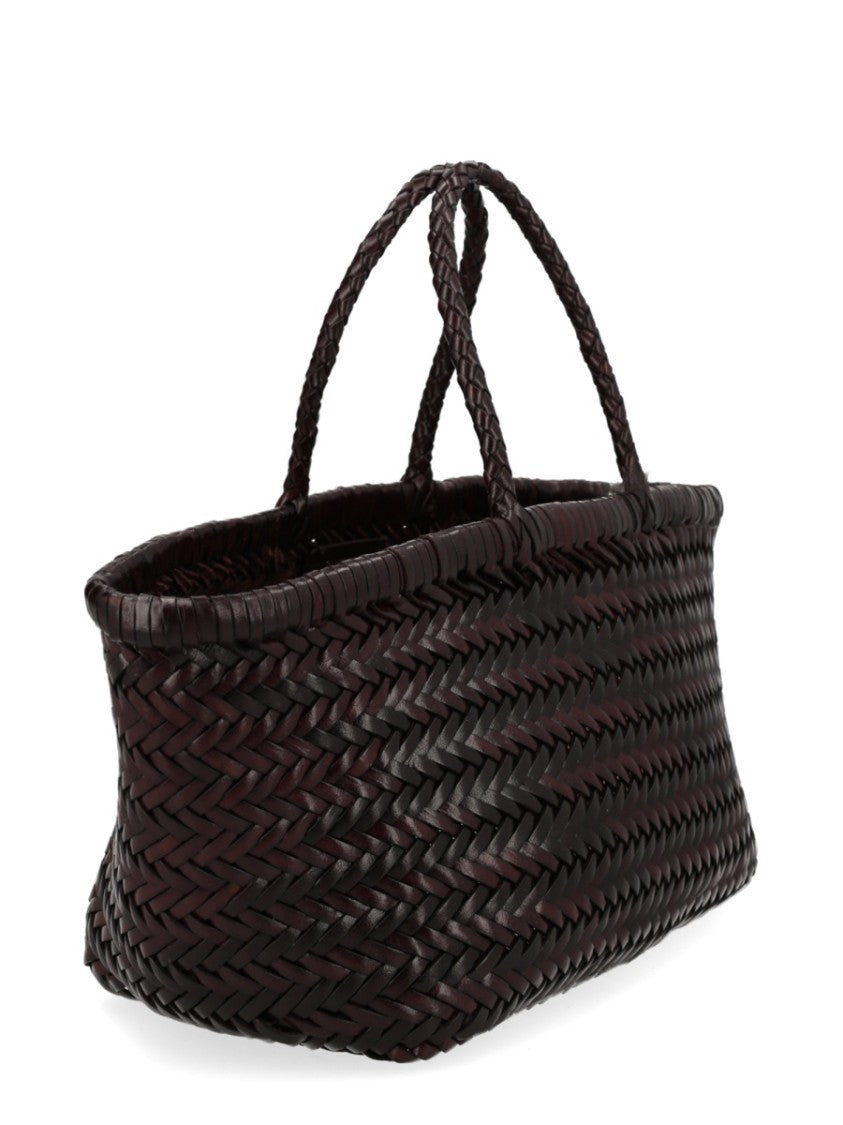 Dragon Diffusion Triple Jump Woven Leather Basket Bag