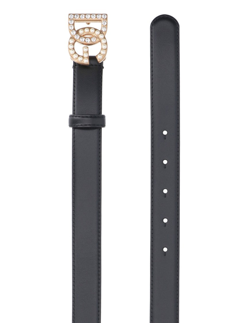 Dolce & Gabbana "Dg" Faux Pearl Belt