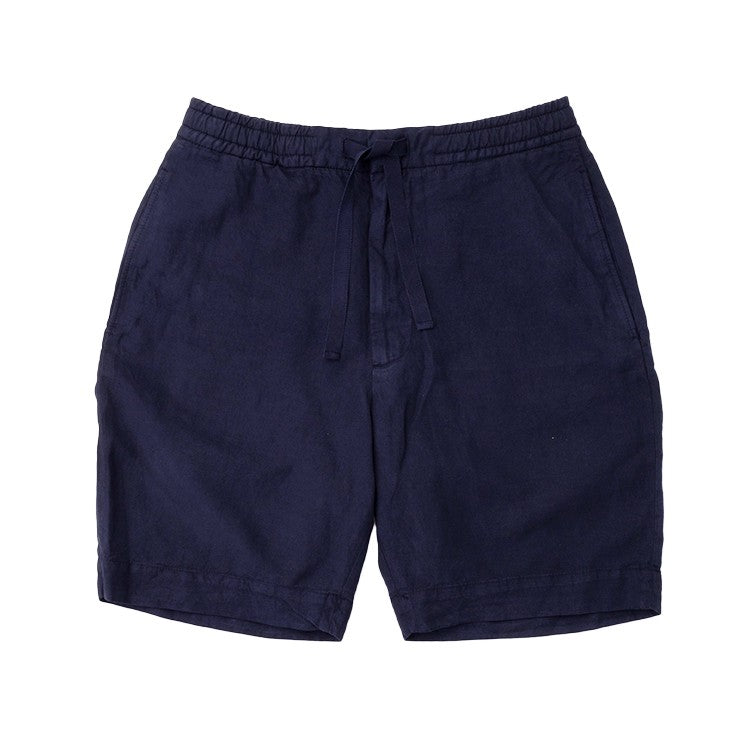 Officine Generale Adjustable Grosgrain Drawstring Blue Shorts