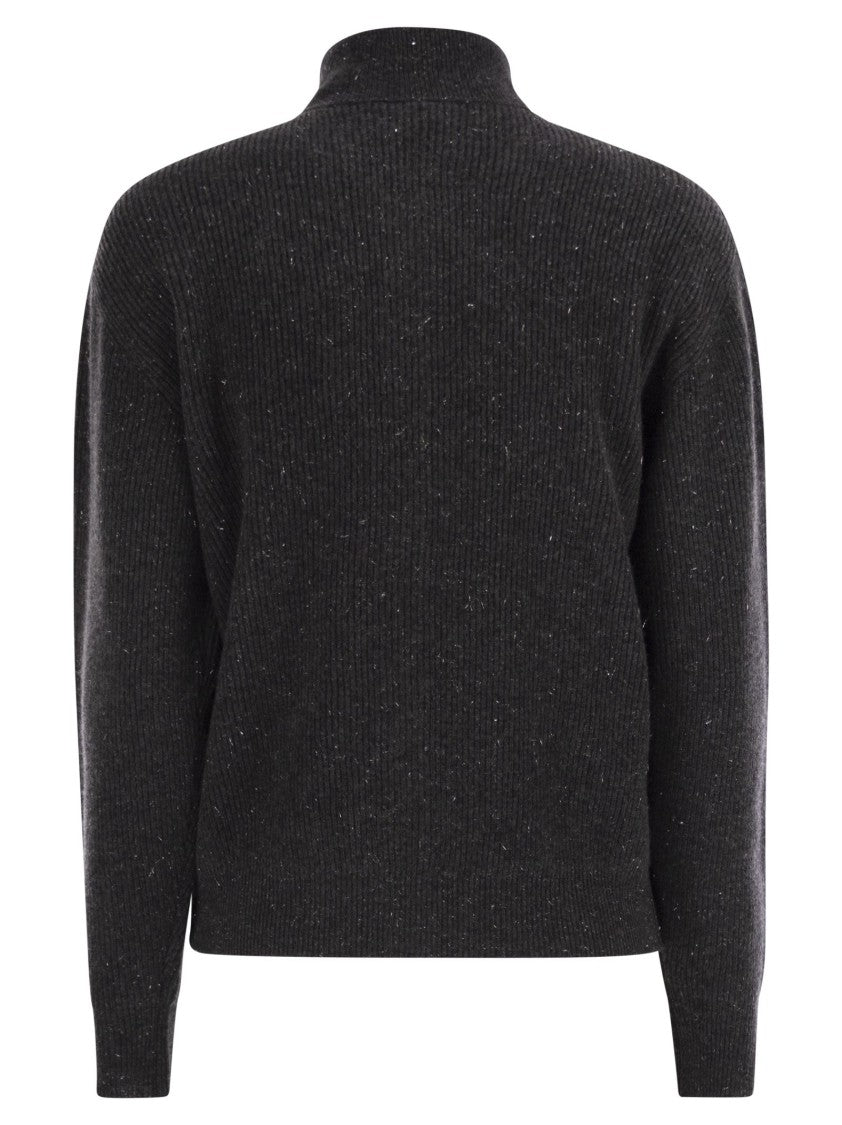 Peserico Cardigan With Buttons In Wool, Silk And Cashmere