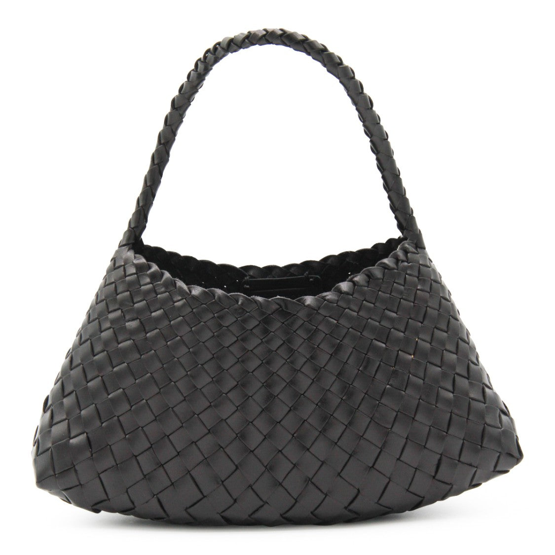 Dragon Diffusion Knitted Leather Rosanna Shoulder Bag With Top Handle