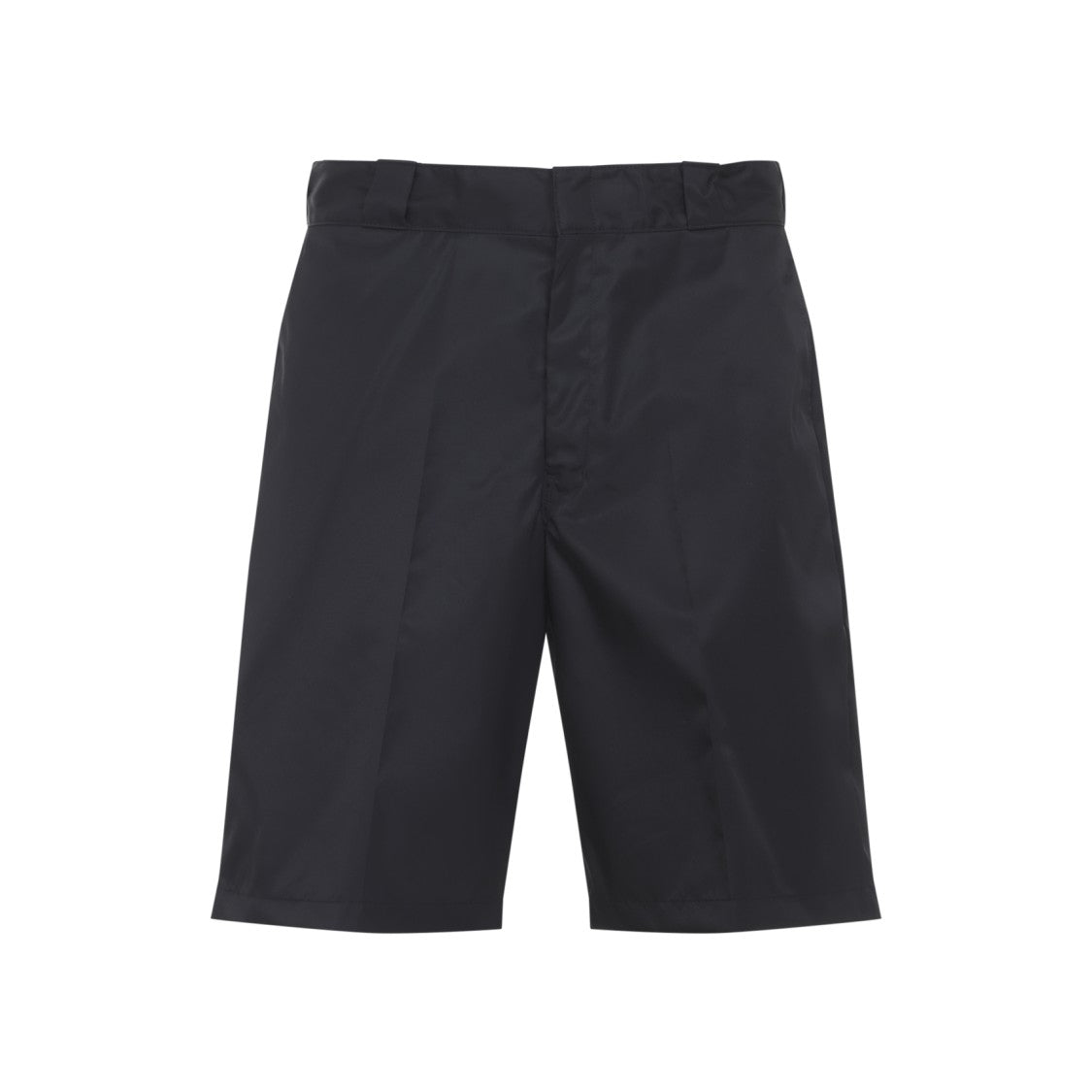 Prada Sustainable Black Re-Nylon Bermudas With Triangle Logo