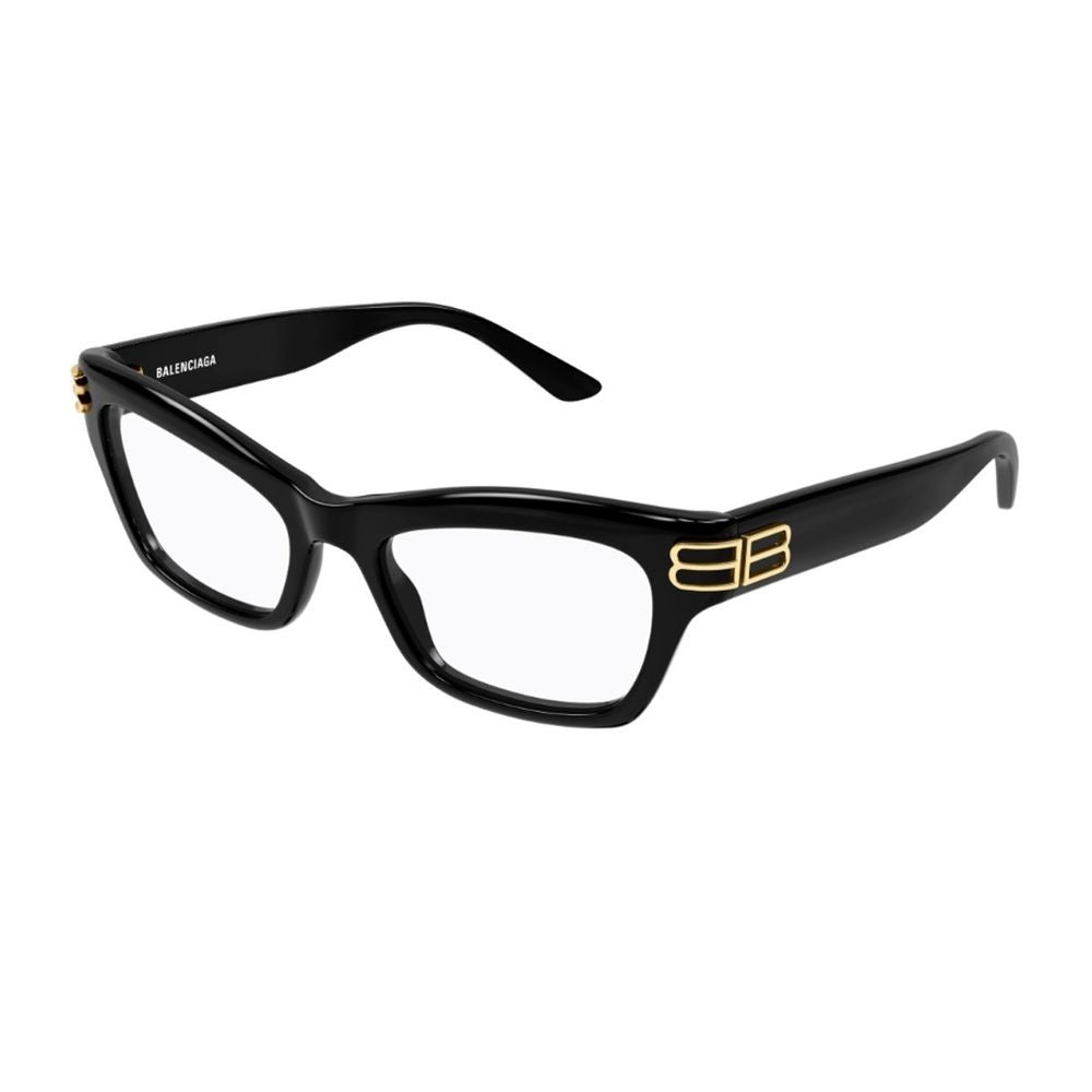 Balenciaga Bb0435o Everyday Line Cat-Eye Black Acetate Optical Frames
