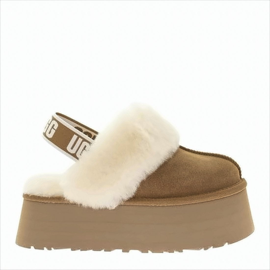 Ugg Chunky Platform Mule Slippers With Plush Lining