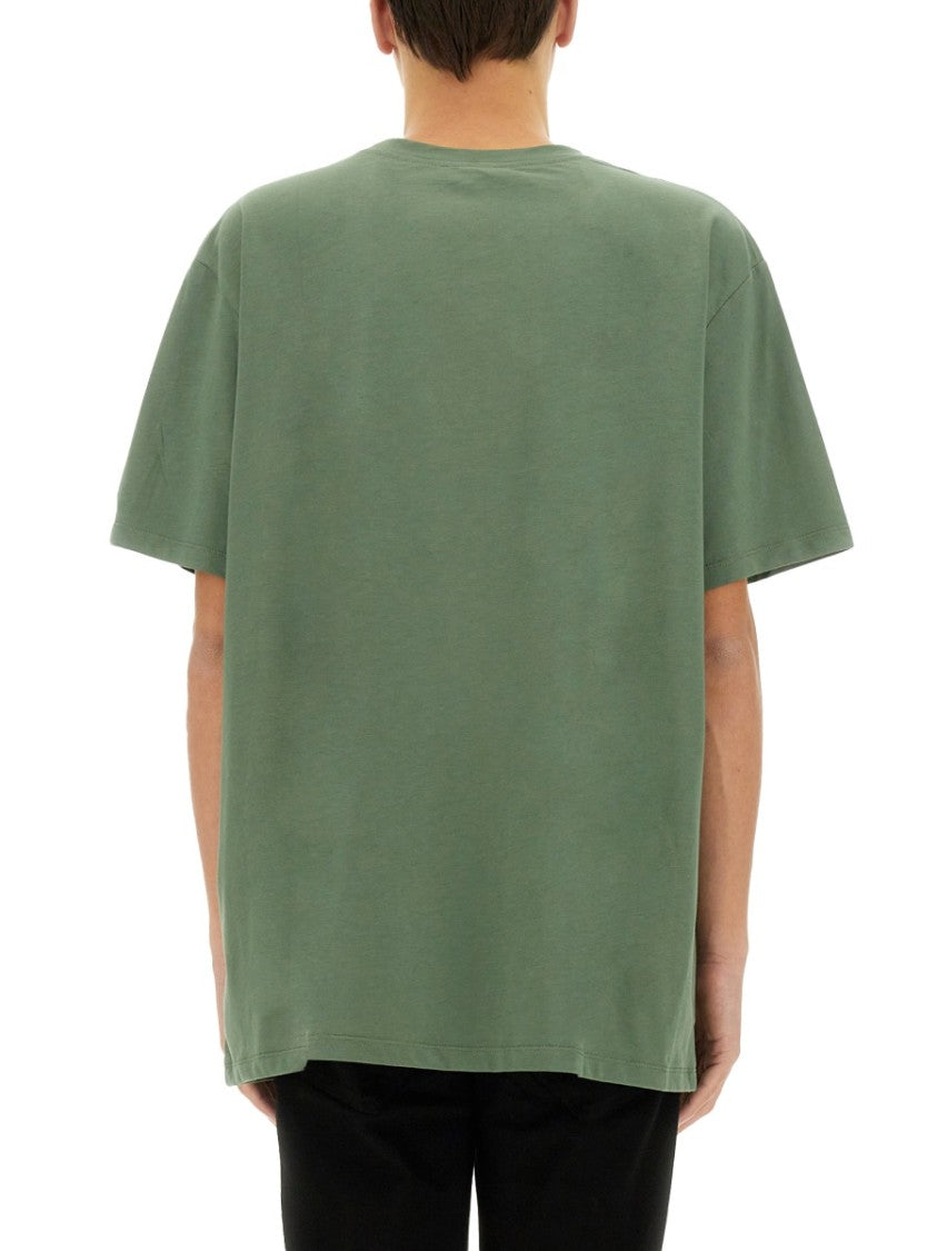 Balmain Relaxed Fit T-Shirt With Bold Logo Print
