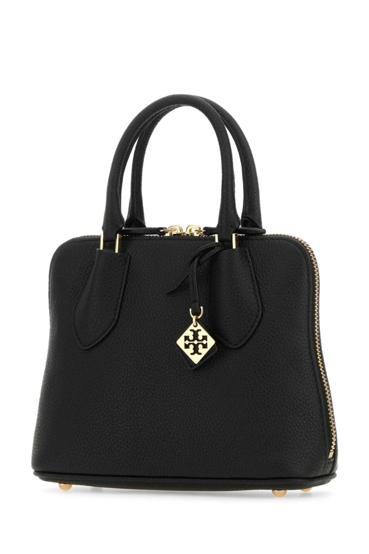 Tory Burch Black Leather Mini Swing Handbag