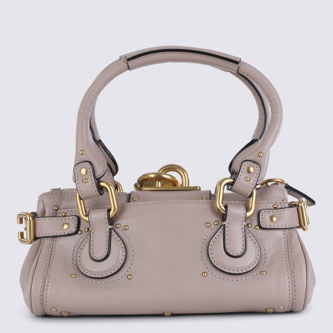 Chloé Pink Leather Paddington Top Handle Bag