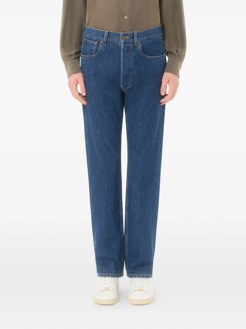 Valentino Mid-Blue Denim 5 Tasche Jeans