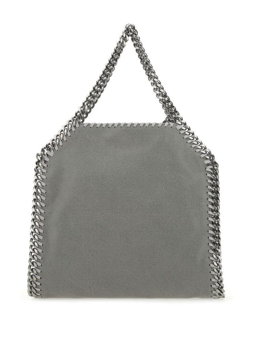 Stella Mccartney Grey Mini Falabella Faux Leather Tote Bag
