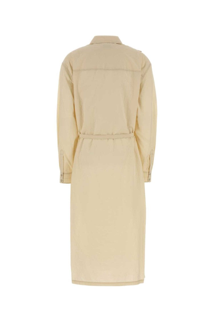 Lemaire Cream Cotton Shirt Dress