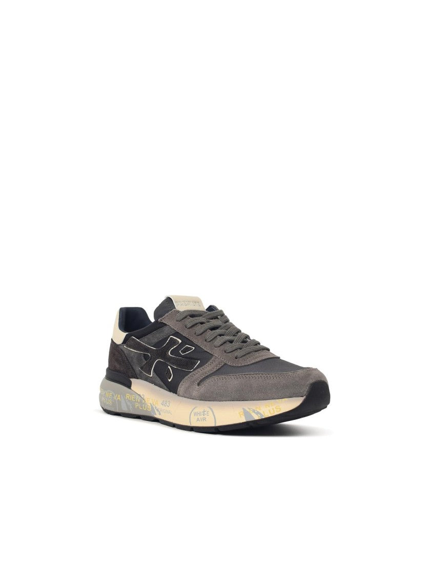 Premiata 'Mick 8433' Grey Suede Blend Sneakers